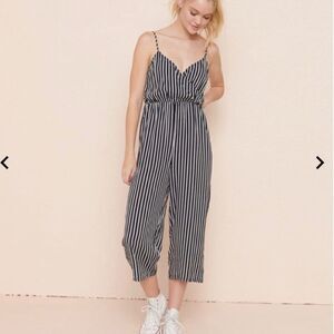 Garage | Stripe Wrap Jumpsuit w/ Pockets